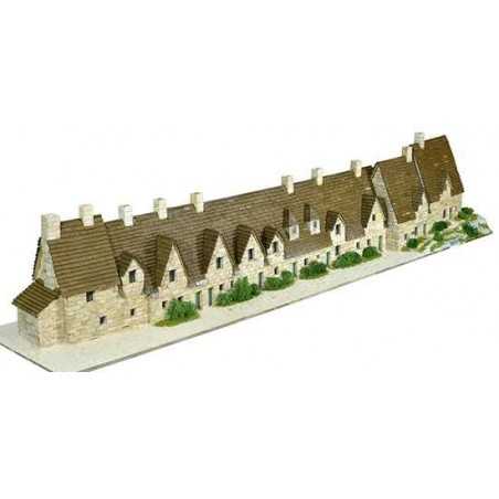 BIBURY ARLINGTON ROW villaggio AEDES ARS 1601 kit di modellismo con mattoni in ceramica 5550 PEZZI