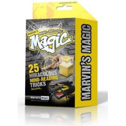 Marvin's Magic MIND-BLOWING TRICKS set kit 25 TRUCCHI MAGICI magia LETTURA MENTE giallo ILLUSIONISTA età 8+