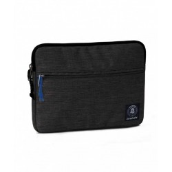 Tablet sleeve SMALL Office INVICTA tinta unita NERO tasca zip CUSTODIA busta IPAD