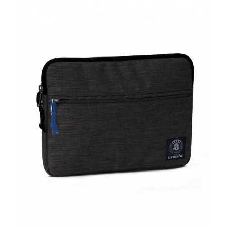 Tablet sleeve SMALL Office INVICTA tinta unita NERO tasca zip CUSTODIA busta IPAD
