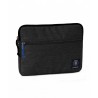 Tablet sleeve SMALL Office INVICTA tinta unita NERO tasca zip CUSTODIA busta IPAD