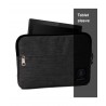 Tablet sleeve SMALL Office INVICTA tinta unita NERO tasca zip CUSTODIA busta IPAD