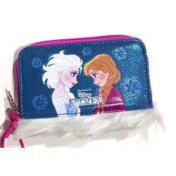 PORTAFOGLI wallet FROZEN sisters forever PORTA MONETE soldi MAGICO INVERNO Disney PELO