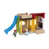PLAYSET SCUOLA play set CORTILE school EDIFICIO trenino BRIO world 22 PZ parco giochi 33943 età 3+