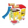 PLAYSET SCUOLA play set CORTILE school EDIFICIO trenino BRIO world 22 PZ parco giochi 33943 età 3+