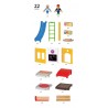 PLAYSET SCUOLA play set CORTILE school EDIFICIO trenino BRIO world 22 PZ parco giochi 33943 età 3+