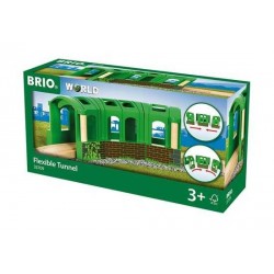 TUNNEL FLESSIBILE flexible BRIO ferrovia TRENO trenino 33709 da 1 a 3 tunnnel COMPONIBILE età 3+