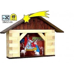 PRESEPE in legno WALACHIA modello da costruire COSTRUZIONI kit WALL età 8+