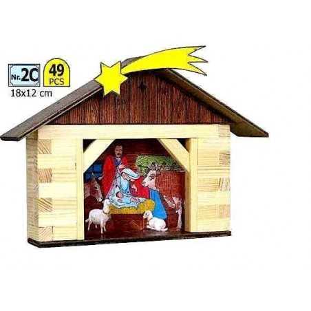 PRESEPE in legno WALACHIA modello da costruire COSTRUZIONI kit WALL età 8+