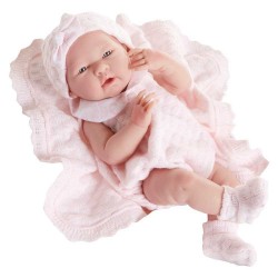 BAMBOLA NEONATO con copertina BEBE' 38 cm BERENGUER Boutique DOLL bambolotto MADE IN SPAIN età 2+