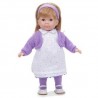 BAMBOLA con vestito a FIORI VIOLA Carla BEBE' 36 cm BERENGUER Boutique DOLL bambolotto MADE IN SPAIN età 3+