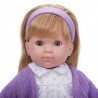 BAMBOLA con vestito a FIORI VIOLA Carla BEBE' 36 cm BERENGUER Boutique DOLL bambolotto MADE IN SPAIN età 3+
