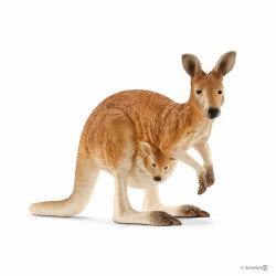 CANGURO animali in resina SCHLEICH miniature 14756 wild life KANGAROO nuova edizione