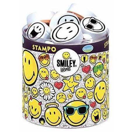 STAMPO SMILEY WORLD stampo minos 38 TIMBRI con tampone SMILE Aladine STAMPINI MODULARI faccine 3+