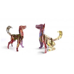 DOG TOTEM costruzioni STUDIO ROOF cartone riciclato CANE kidsnroof 2 POSIZIONI arredo 6+