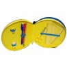 ASTUCCIO DOPPIO SCOMPARTO round pencil case 2017 POWER RANGERS attrezzato e accessoriato MATERIALE ALL'INTERNO rotondo