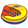 ASTUCCIO DOPPIO SCOMPARTO round pencil case 2017 POWER RANGERS attrezzato e accessoriato MATERIALE ALL'INTERNO rotondo
