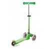 MONOPATTINO Mini Micro DELUXE mono pattino VERDE originale 3 RUOTE TRASPARENTI età 2+