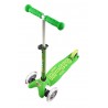 MONOPATTINO Mini Micro DELUXE mono pattino VERDE originale 3 RUOTE TRASPARENTI età 2+
