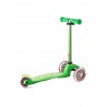 MONOPATTINO Mini Micro DELUXE mono pattino VERDE originale 3 RUOTE TRASPARENTI età 2+
