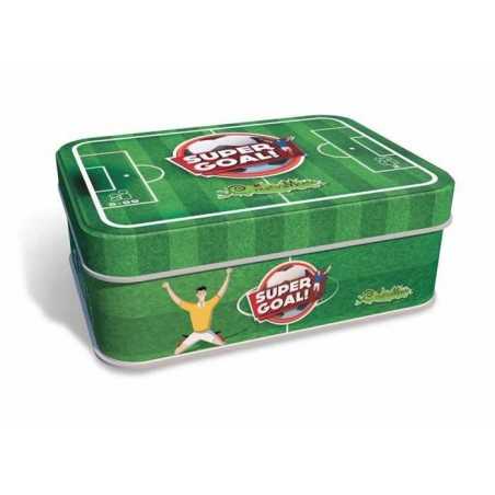 SUPER GOAL gioco da tavolo di CALCIO con dadi e campo portatile CREATIVAMENTE da viaggio da 6 anni