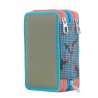 ASTUCCIO 3 ZIP attrezzato BITMAP accessoriato 2017 Seven VERDE materiale per la scuola 7.1 INNOVATION LAB