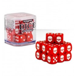 SET DI 20 DADI colorati CLASSICI Warhammer ROSSI cubo GAMES WORKSHOP Age of Sigmar e 40k