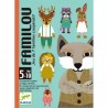 FAMILOU gioco di carte delle 7 famiglie cooperativo Djeco DJ05103 dai 5 anni