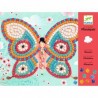 Mosaici in carta e spugna FARFALLE Djeco DJ08898 kit creativo da 7 anni