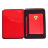 PENNA + TACCUINO Scuderia Ferrari BIRO E CUSTODIA IN METALLO panini ROSSO latta