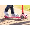 MONOPATTINO Mini Micro DELUXE mono pattino ROSA originale 3 RUOTE TRASPARENTI età 2+