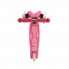 MONOPATTINO Mini Micro DELUXE mono pattino ROSA originale 3 RUOTE TRASPARENTI età 2+