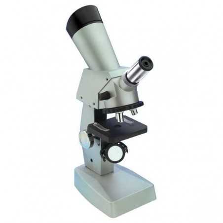 MICROSCOPIO A DUE VIE set con visore e proiettore EDU-TOYS 3 ottiche di precisione per bambini