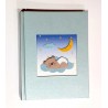 ALBUM NASCITA Laborathorio 23 x 30 CM fatto a mano IN ITALIA hand made ORSETTO bebè AZZURRO bimbo
