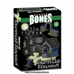 BONES III 3 GRAVEYARD EXPANSION Reaper oltre 30 miniature in plastica Kickstarter limited edition CIMITERO ESPANSIONE