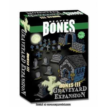 BONES III 3 GRAVEYARD EXPANSION Reaper oltre 30 miniature in plastica Kickstarter limited edition CIMITERO ESPANSIONE