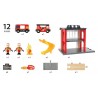 CASERMA DEI POMPIERI Brio treni in legno 33833 Fire Station ferrovia