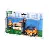 MULETTO trenino BRIO WORLD treni in legno 33573 carrello elevatore FORKLIFT età 3+