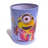 SCATOLA PORTA PENNE IN LATTA Gut MINIONS azzurro PEN HOLDER light blue