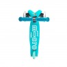 MONOPATTINO Mini Micro DELUXE mono pattino AQUA originale 3 RUOTE TRASPARENTI età 2+