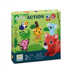 LITTLE ACTION primo gioco di società DJECO animali DJ08557 sfide PER I PIU' PICCOLI età 2+
