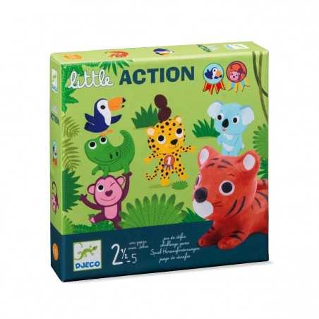 LITTLE ACTION primo gioco di società DJECO animali DJ08557 sfide PER I PIU' PICCOLI età 2+