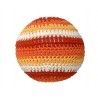 PALLA MORBIDA ARANCIONE rattle ball XXL all'uncinetto FATTA A MANO a barcellona APUNT handmade DA 0 MESI +