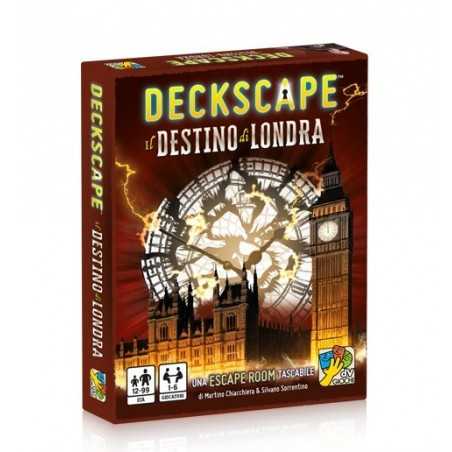 DECKSCAPE il destino di Londra ESCAPE ROOM gioco di carte ROMPICAPO in italiano DVGiochi ANCHE SOLITARIO