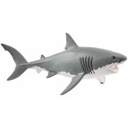 GRANDE SQUALO BIANCO 2018 animali in resina SCHLEICH miniature 14809 Wild Life GREAT WHITE SHARK