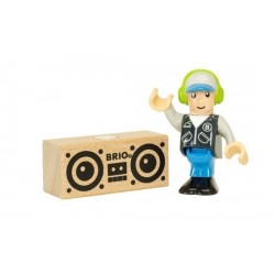PERSONAGGI BRIO WORLD in legno DJ trenino 33850 seconda serie COLLEZIONE età 3+