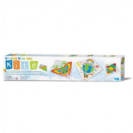 Costruisci il tuo AQUILONE design your own KITE kit artistico 4M da colorare TUTTO INCLUSO età 5+