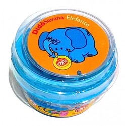 DIDO' pasta da modellare SAVANA dido ELEFANTE didò AZZURRO fila STAMPINO età 3+