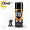 CHAOS BLACK SPRAY nero Citadel model paint base per miniature Games Workshop