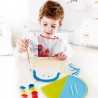 POCHETTE PINGUINO kit artistico HAPE penguin pouch GIOCO ATTIVITA' da dipingere e cucire HAND CRAFT età 4+